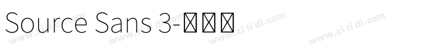 Source Sans 3字体转换
